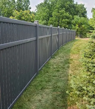 Gray Vinyl Fence Gray Vinyl Fence